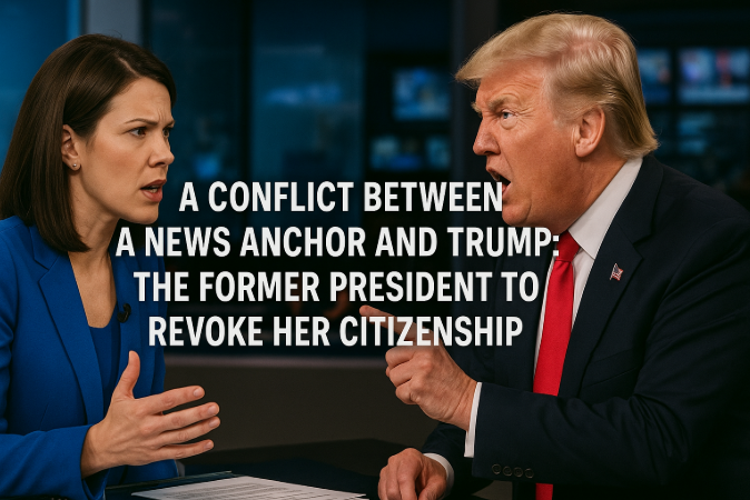A Conflict Between a News Anchor and Trump: The Former President Threatens to Revoke Her Citizenship